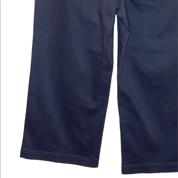 EVERLANE HIGH-RISE BLACK WIDE LEG CROPPED PANTS SIZE 14 - Picture 3 of 7